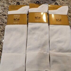 Vannucci Diabetic Luxury Mercerized cotton Socks. 3 pairs Size 7-12